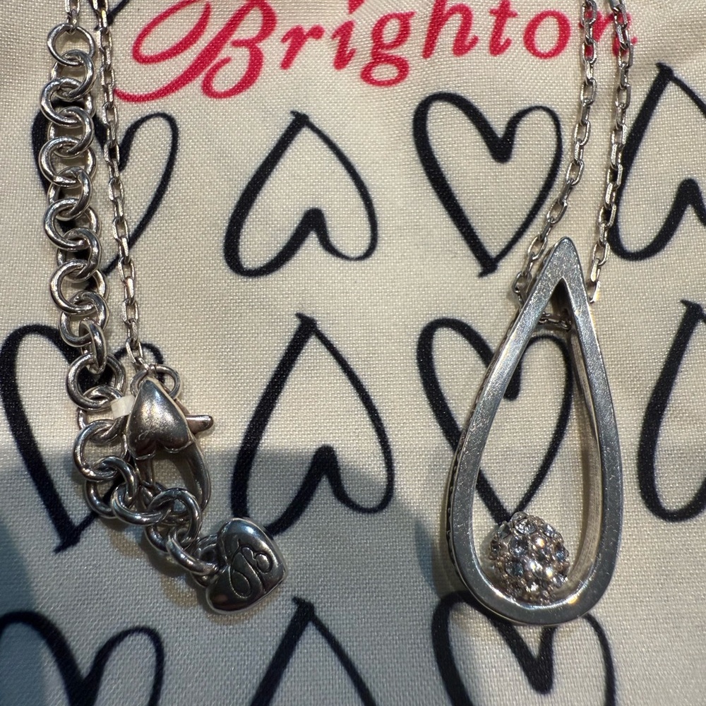 Brighton Chara Crystal Silver Pendant Necklace - Picture 2 of 5